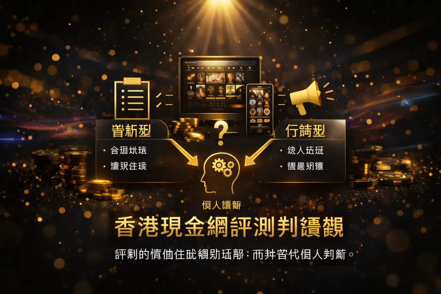 香港現金網評測判讀邏輯示意