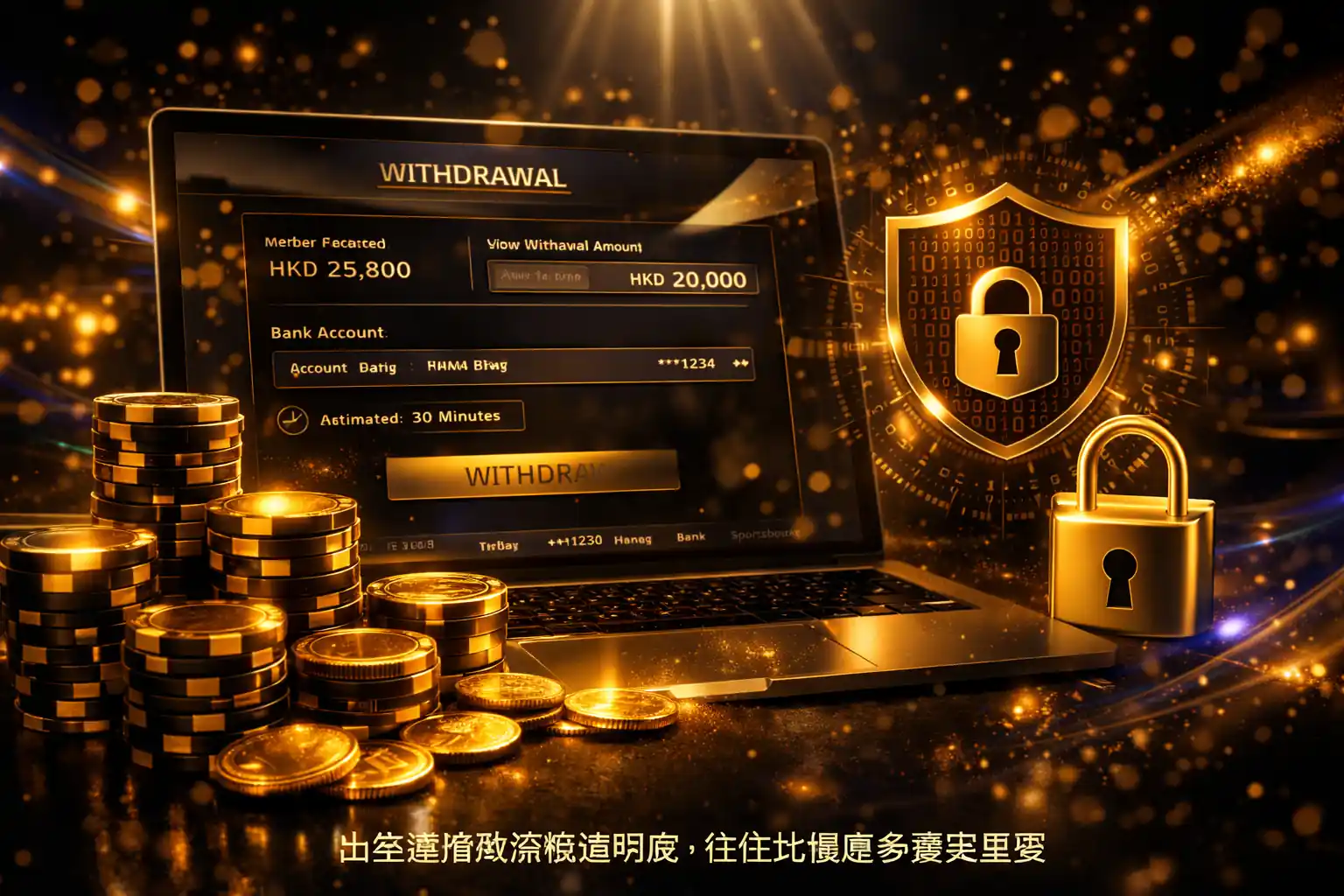 香港娛樂城出金流程與帳戶安全示意