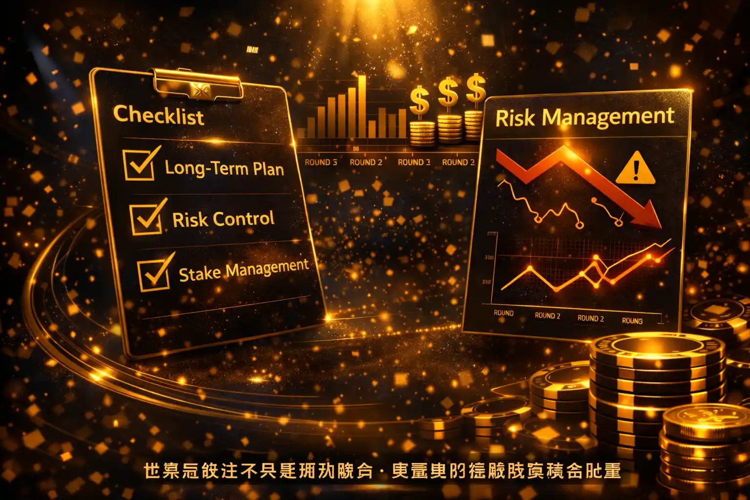 世界盃投注策略與風險管理示意圖