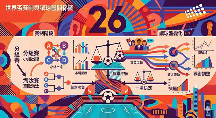 世界盃賽制與讓球盤關係圖