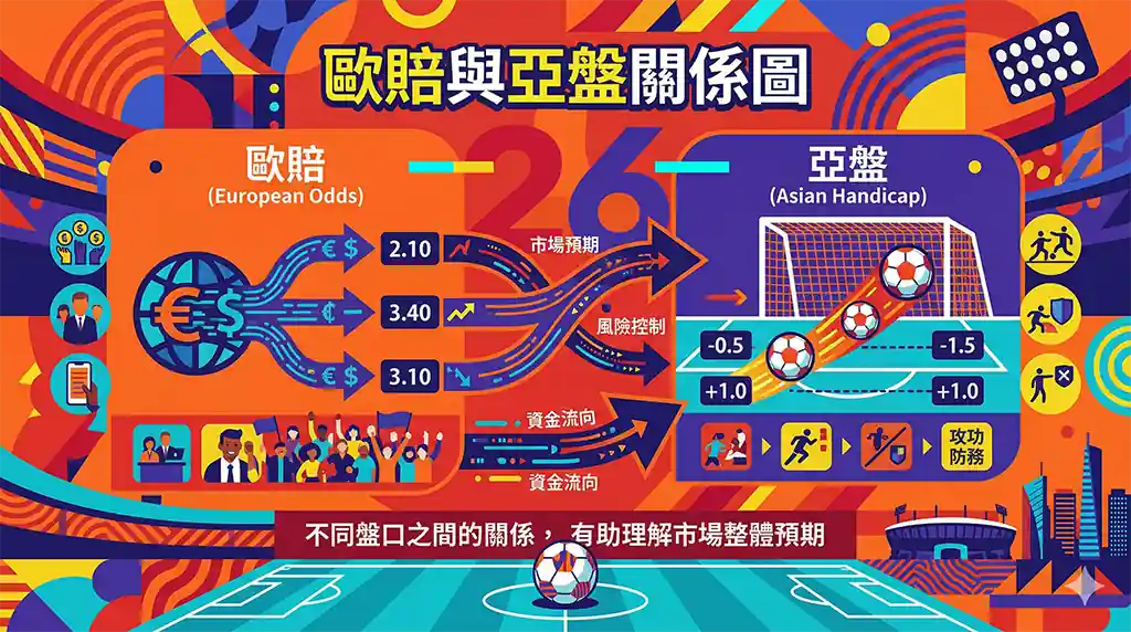 歐賠與亞盤關係圖