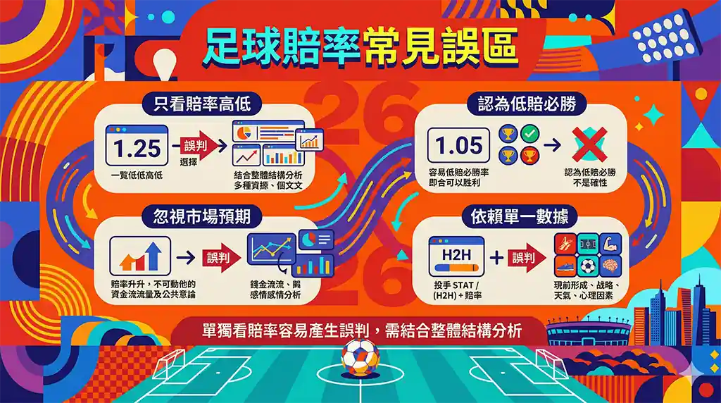 足球賠率常見誤區