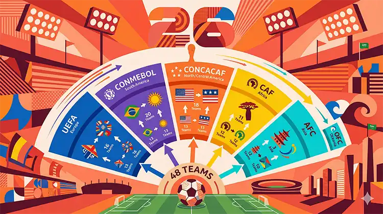 世界盃2026擴編全球參與結構圖